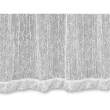 HERITAGE LACE Heritage Lace 7255W-4563 45 x 63 in. Starfish Door Panel; White 7255W-4563
